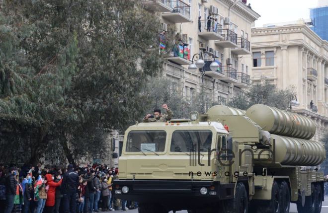 Azerbaijan holds Victory Parade.Azerbaijan Baku 10 december 2020